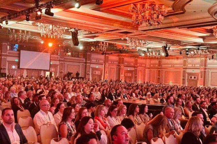 People at a travel conference