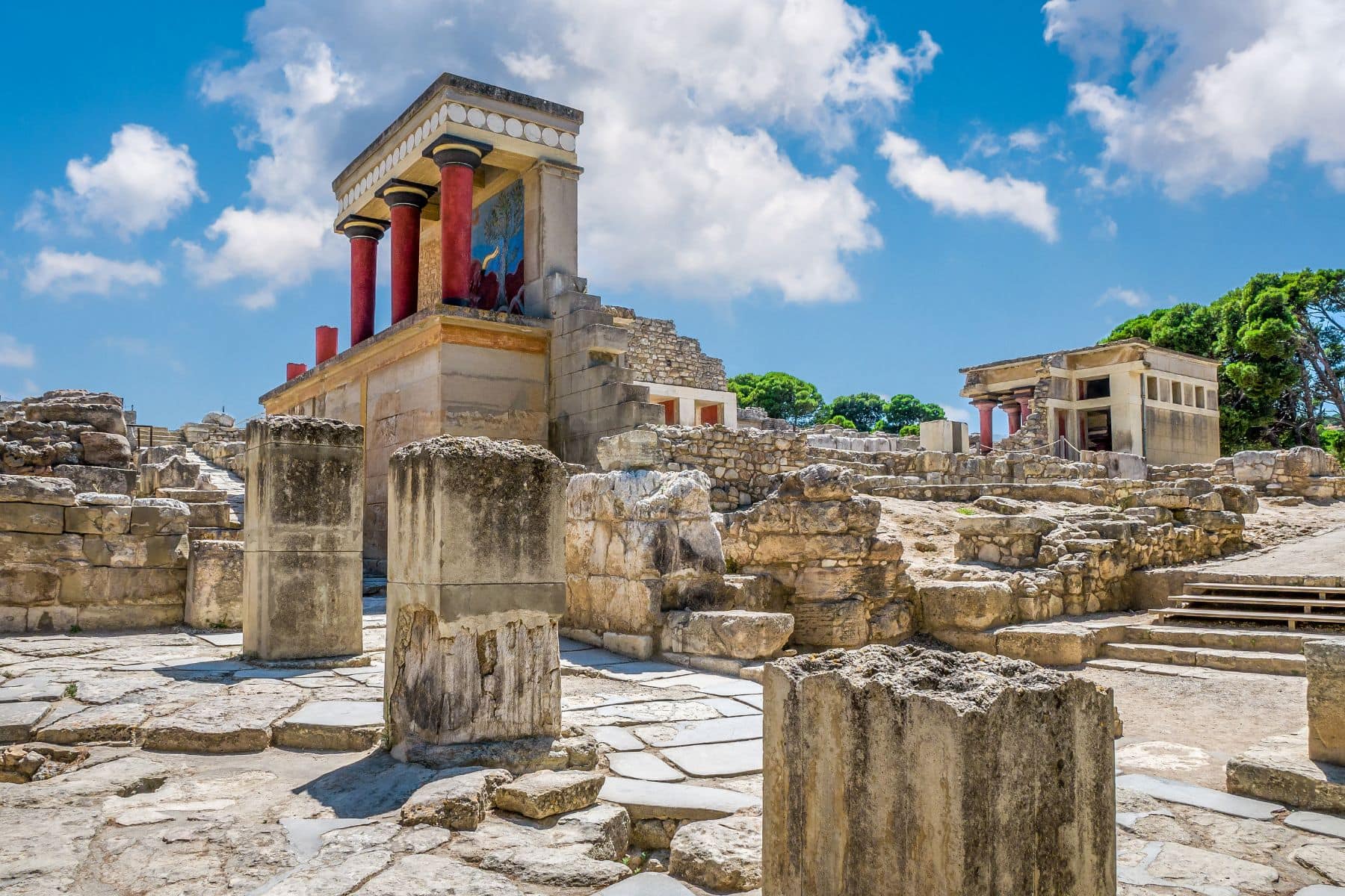 The Palace of Knossos is one of the ancient sites in Crete worth leaving the beach for. Image by iuliia_n from Getty Images via Canva