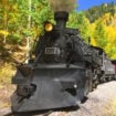 The Cumbres & Toltec Scenic Railroad in Colorado passes through spectacular fall colors and the changing of the aspens in late September and early October. Photo courtesy of the Cumbres & Toltec Scenic Railroad