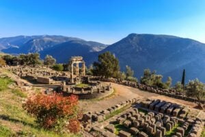 The ancient site of Delphi. Photo by elgreko from Getty Images via Canva