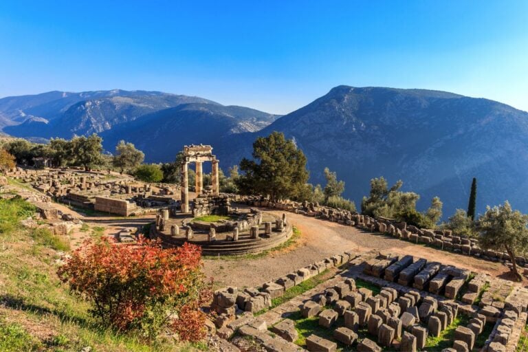 The ancient site of Delphi. Photo by elgreko from Getty Images via Canva