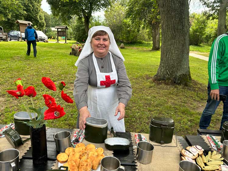 At the First World War Museum in Medumi, we sampled authentic soldiers' porridge 