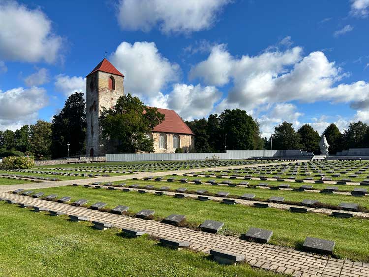 This is the second-largest cemetery for soldiers in Latvia, where more than
1,300 Latvian legionnaires are buried. Photo by Janna Graber