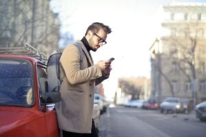 Man on his phone