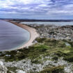 Chesil Beach viewed from Tout Quarry. Photo by Eva Badola