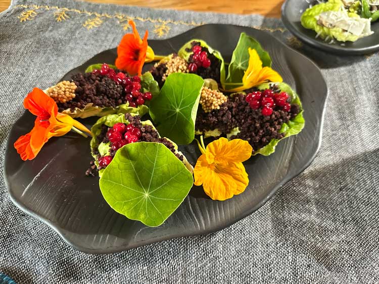 We had a delicious meal at the guest house "Dzīles" in Malnava