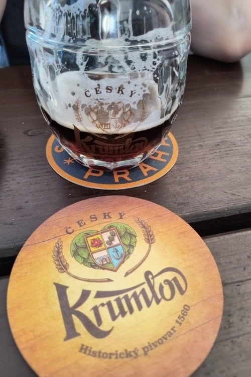 Local brew at Cesky Krumlov's oldest brewery. Photo by Alexander C. Goodman