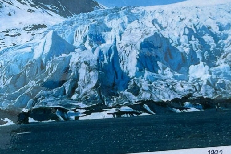 Exit Glacier in 1992. Photo by Marcia McGreevy Lewis