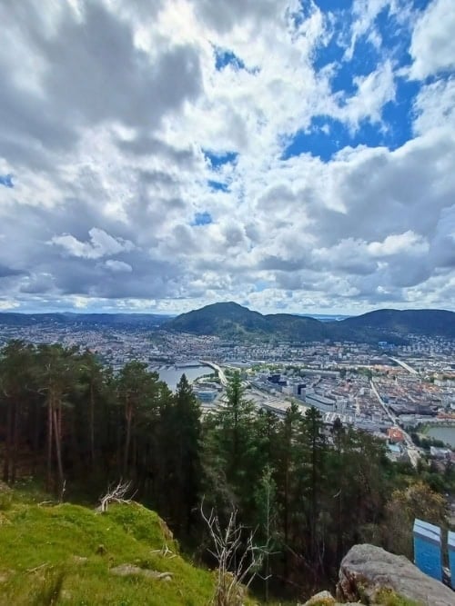 A perfect view of Bergen. Photo by Hannah