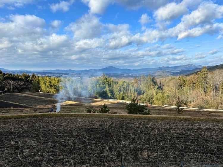 Beautiful views on the first day of the hike in Magome