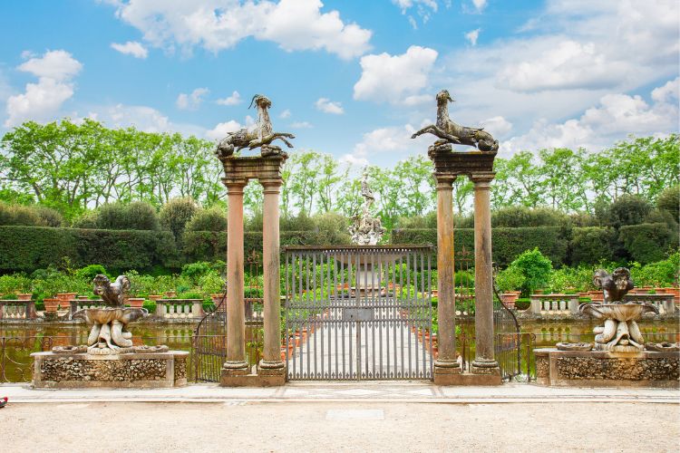 Florence Ancient fountain in Boboli Gardens