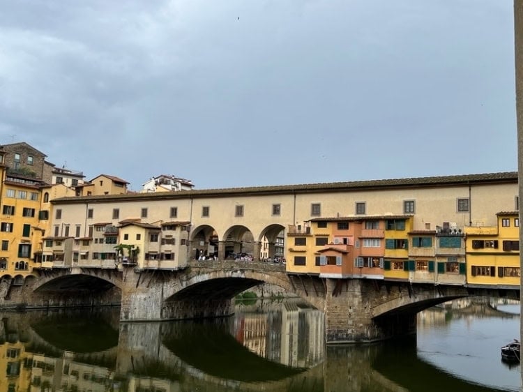The mesmerizing Ponte Vecchio on the River Arno in Florence. Photo by Susmita Sengupta