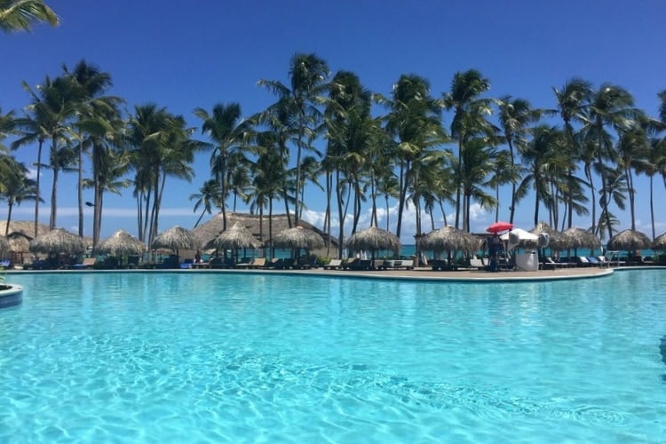 Pool near the beach in Punta Cana, Dominican Republic. Photo by John Prefer, Unsplash