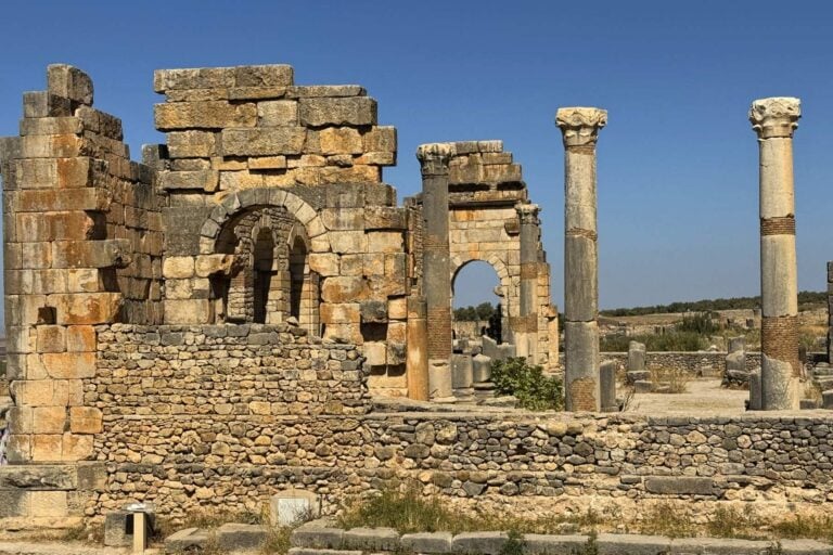 Roman ruins in Volubilis, Morocco. Photo by Debbie Stone