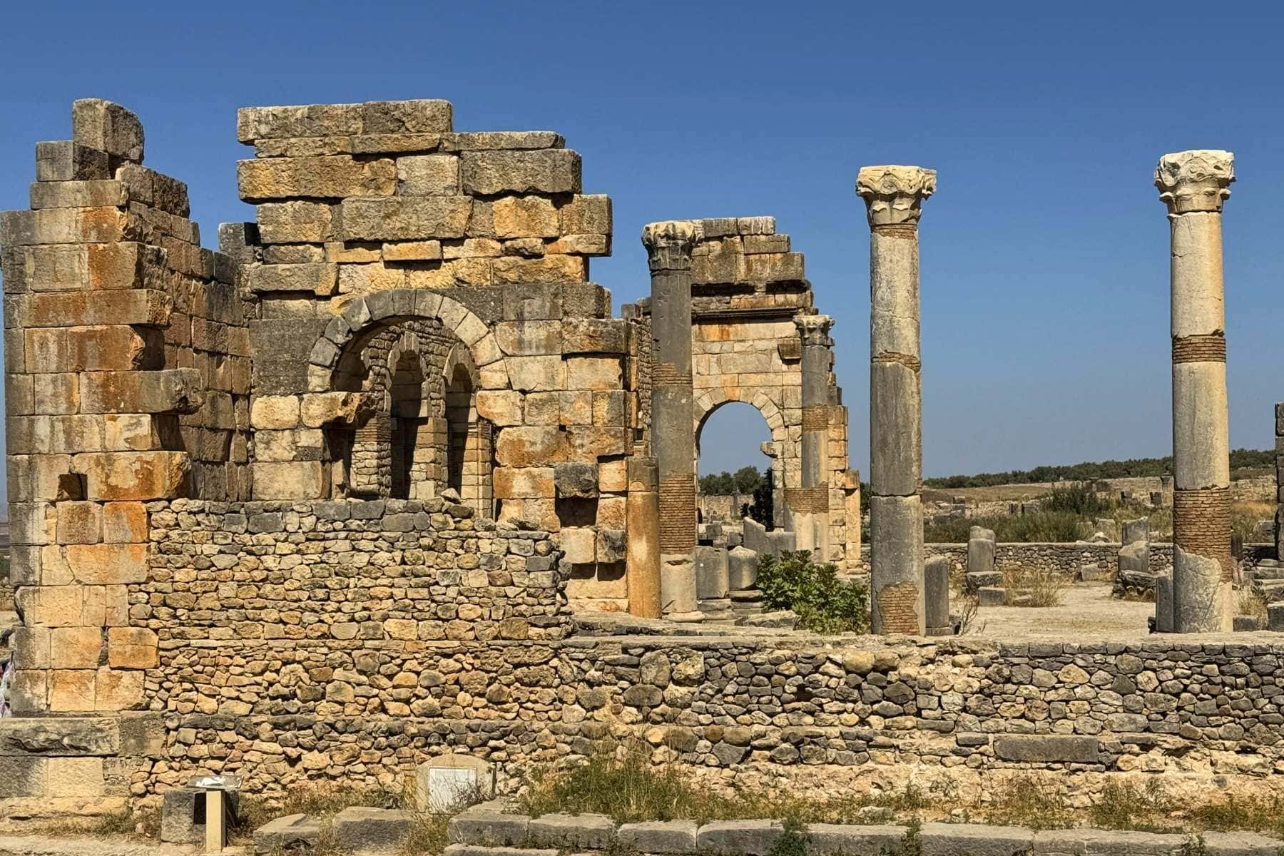 Roman ruins in Volubilis, Morocco. Photo by Debbie Stone