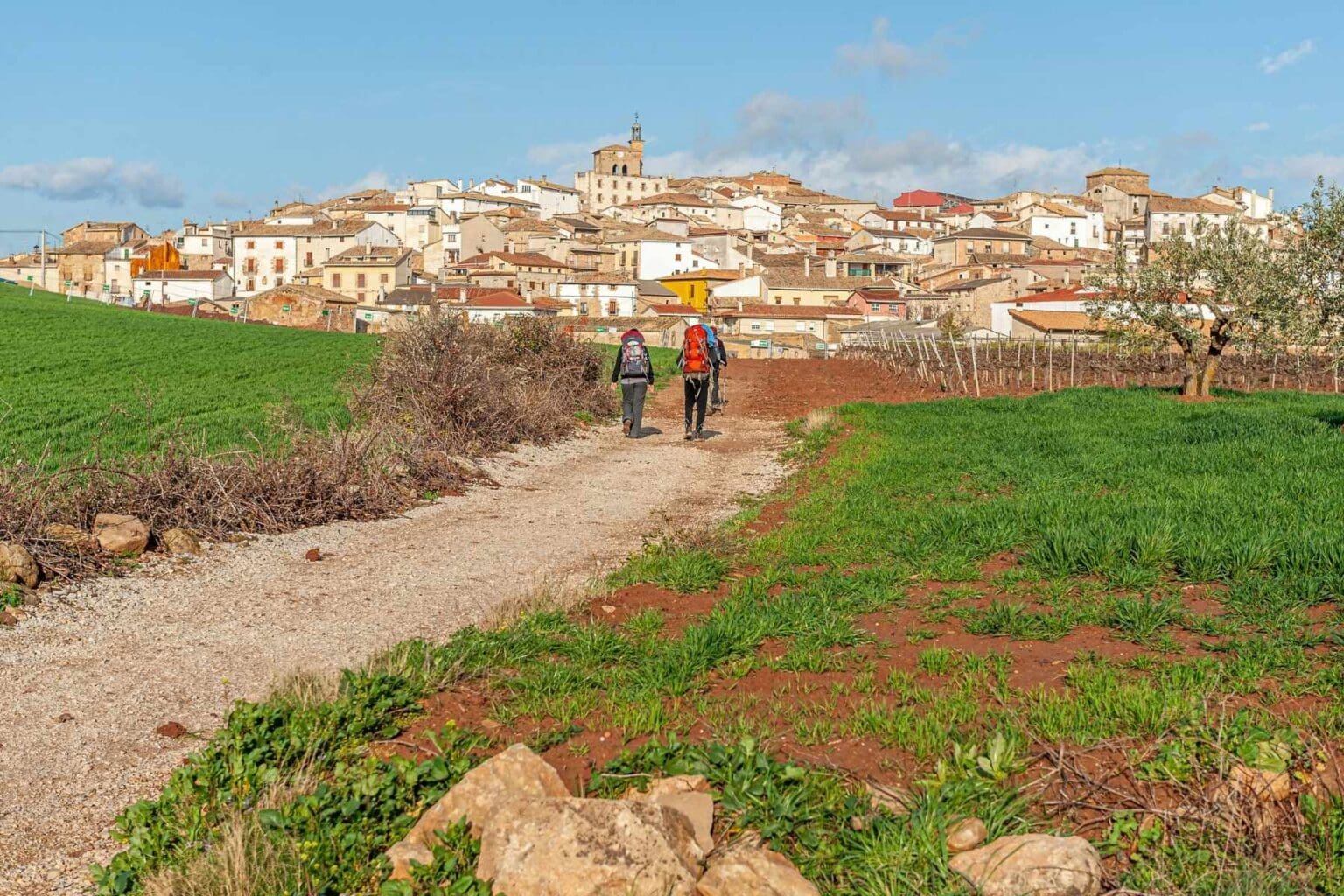 Two travelers walking the Camino. Photo by Burkard Meyendriesch, Unsplash