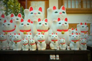 Gotokuji—Tokyo's so-called "lucky cat temple" is widely considered the birthplace of the maneki-neko. Photo by Alex Chatziagorakis
