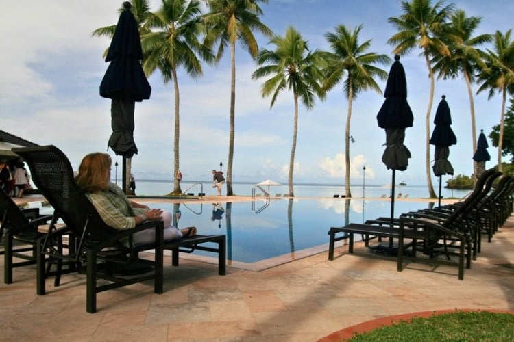 Infinity pool at Palau Pacific Resort. Photo by Jane Cassie