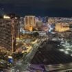 Las Vegas Grand Prix 66 stories above The Strip atop Resorts World. Photo by Harrison Shiels