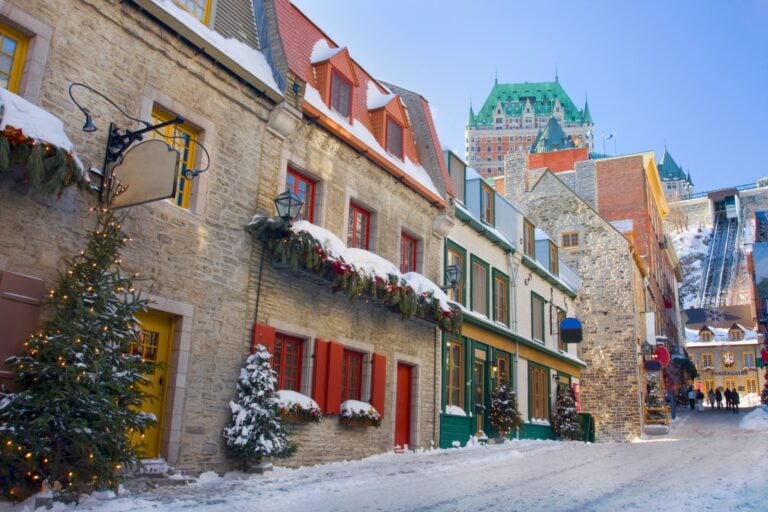 Quebec City in the winter. Photo by Vladone from Getty Images via Canva