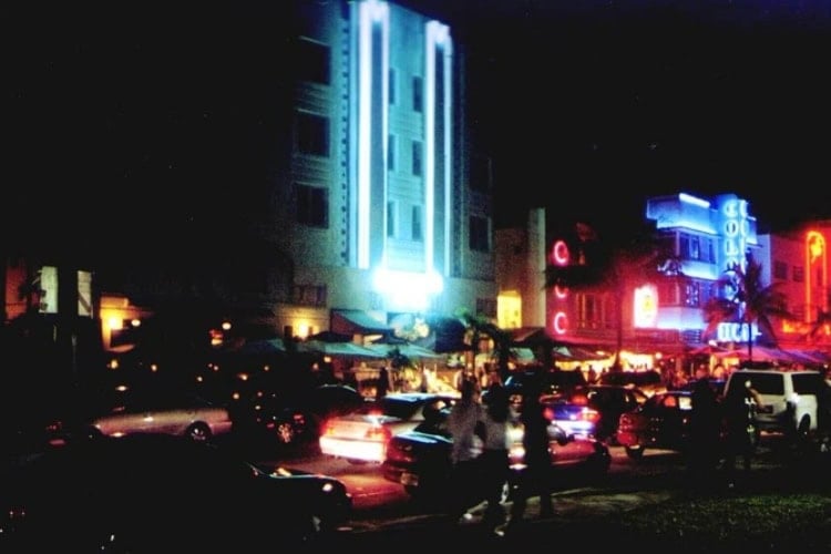 South Beach just before midnight. Photo by Brent Cassie