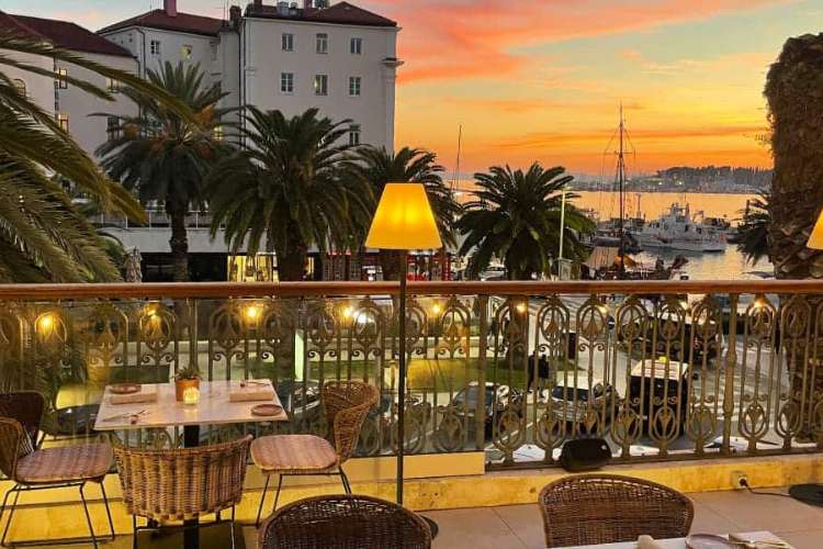 Sunset in Split, Croatia. Photo by Janna Graber