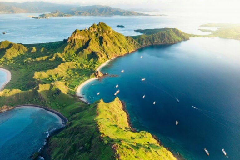 Aerial view of islands in Palau. Photo by simon-spring, Unsplash