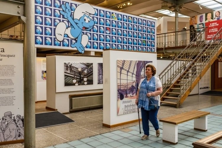 The Comic Art Museum in Brussels celebrates the city's comic heritage with a variety of fun displays, artwork, and programs. Photo courtesy of Visit Brussels