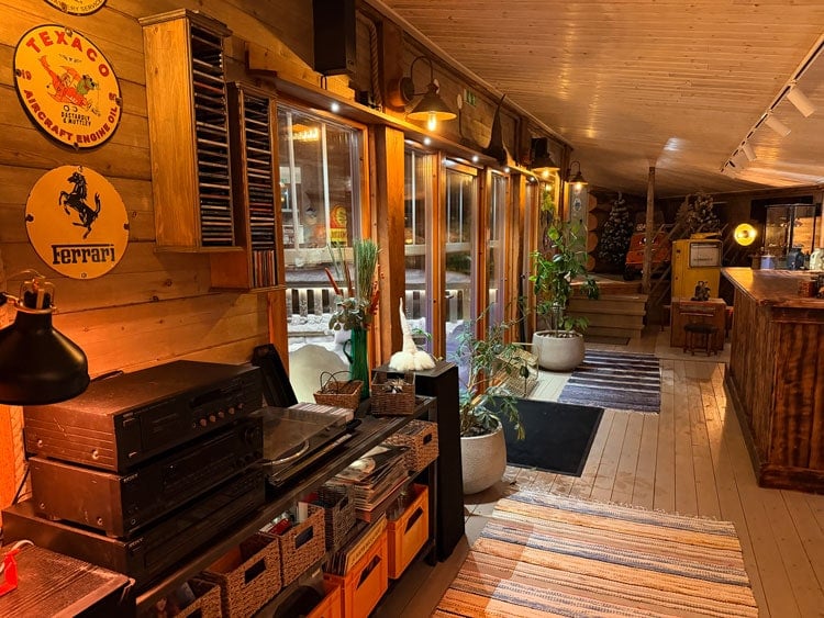 Cozy spaces at Lapland Guesthouse in Sweden. Photo by Janna Graber