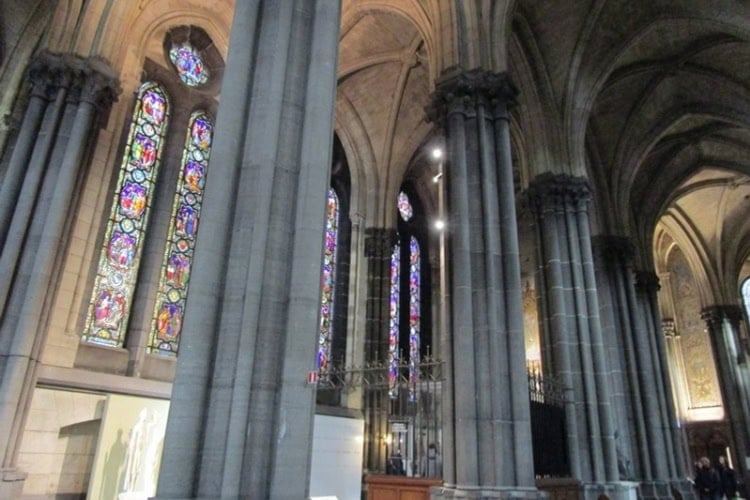 Inside the stunning Cathedral of Notre-Dame de la Treille which was constructed between 1854-1999. Photo by Mary Casey-Sturk