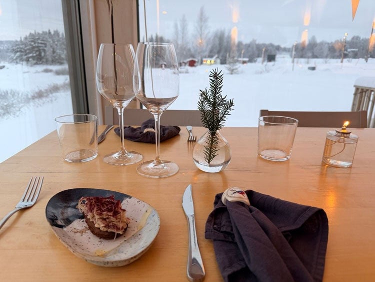 Beautiful view of the Torne River at Kattilakoski Restaurant. Photo by Janna Graber