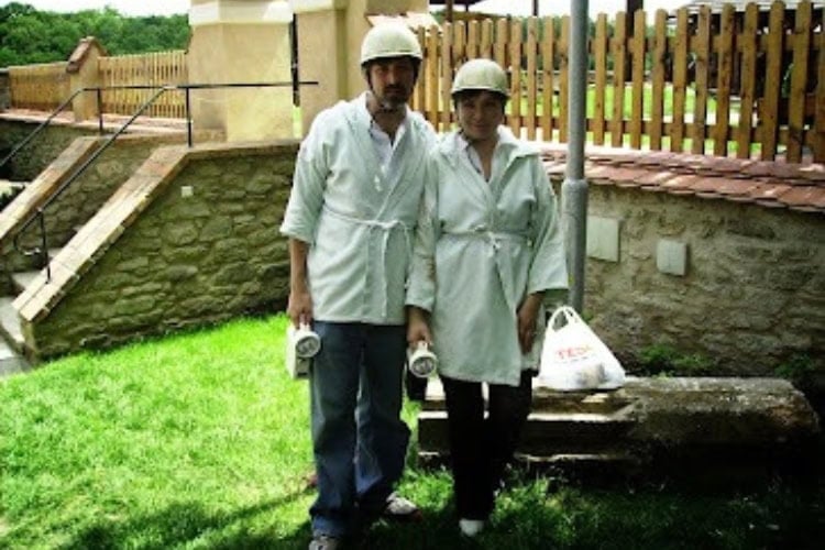 We prepare to venture into Kutna Hora's Silver mine. Photo provided by Eric D. Goodman