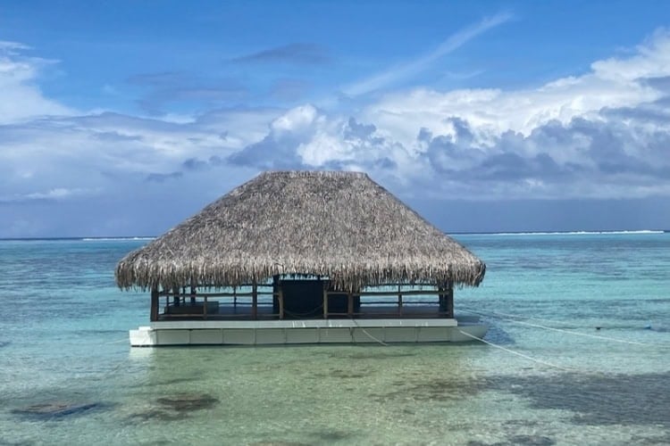 Ocean bar in Tahiti. Photo by Liisa Atva