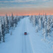 A winter road trip in Swedish Lapland. Photo by Paolo Graziosi/iStock