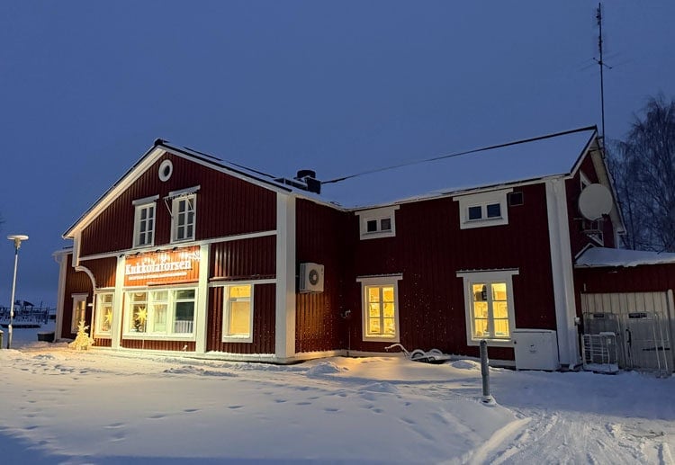 Kukkolaforsen, a resort on the Torne River
