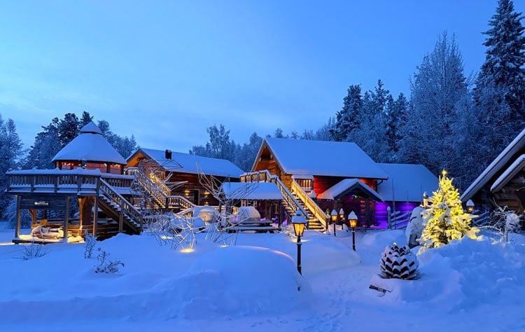 Lapland Guesthouse at first light. Photo by Janna Graber