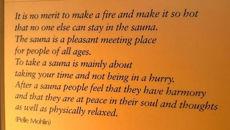 Sauna is an important part of Swedish culture.