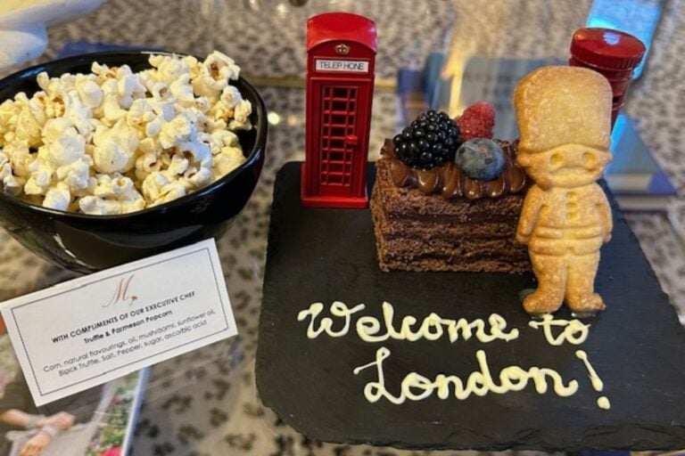 The Milestone Hotel welcome. Photo by Michael Shiels