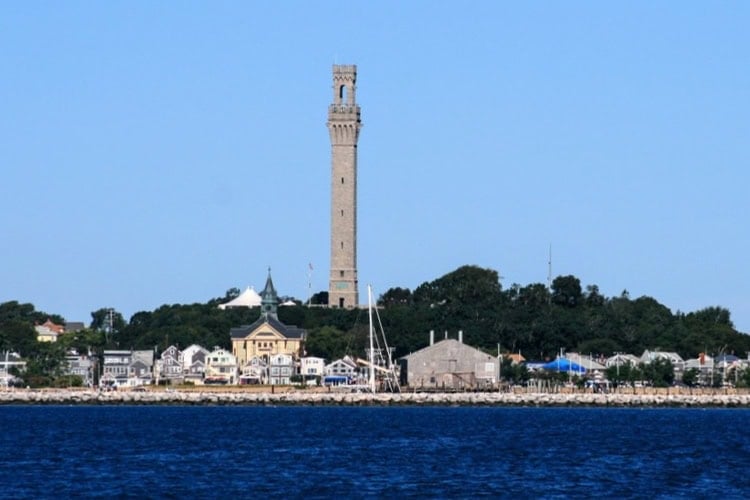 The Pilgrim Monument in Provincetown. Photo by Frank Hosek