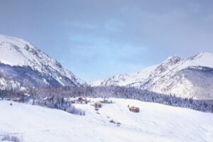 Silverthorne on snowy winter morning. Photo by MargaretW from Getty Images via Canva