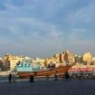 Strolling along Dubai Creek in the historical district.