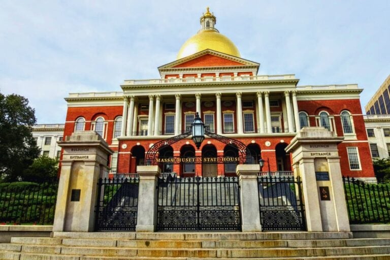 The Massachusetts State House atop Beacon Hill in Boston. Photo by Frank Hosek