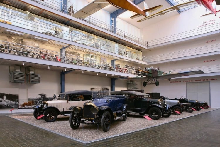 Transportation exhibit in the National Technical Museum. Photo courtesy of the National Technical Museum