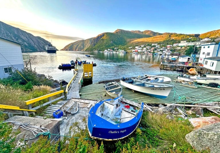 Adventure Canada's Ocean Endevour in Francois, Newfoundland and Labrador. Photo by Janna Graber