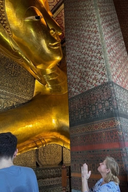 The Reclining Buddha at Wat Pho, Bangkok. Photo by Brent Cassie