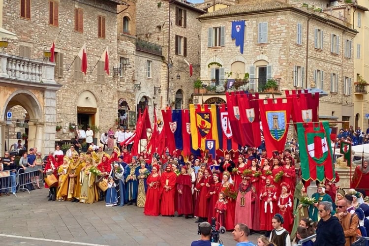 The festive performance of the Calendimaggio Festival is a must see during the month of May. Photo by Avery Chmelewski