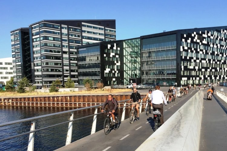 Cyclists in Copenhagen. Photo by Brent Cassie
