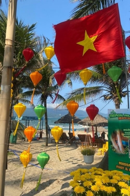 One of Danang's lovely beaches