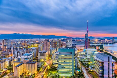 Fukuoka's skyline, Japan's most underrated city. Photo by Sean Pavone via iStock