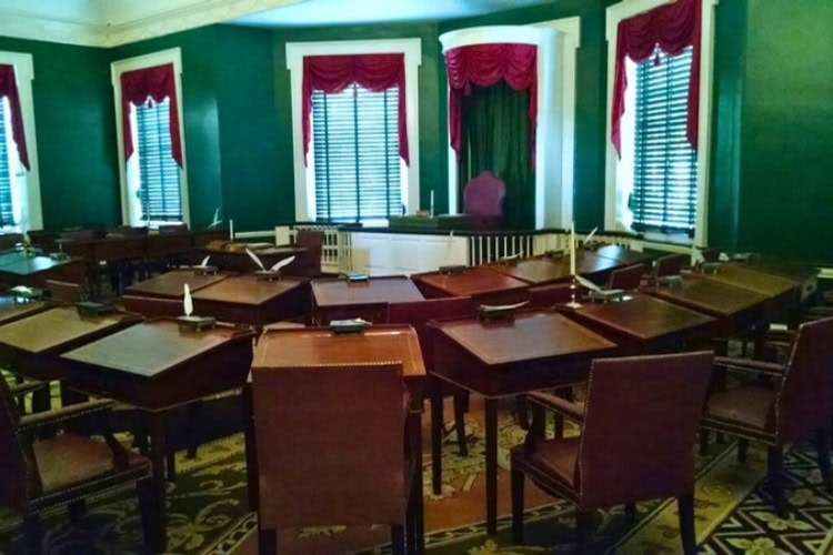 An inside view of Independence Hall. Photo by Eric D. Goodman